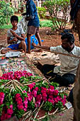 Street life around the Sri Meenakshi-Sundareshwarar Temple of Madurai. Tamil Nadu.  